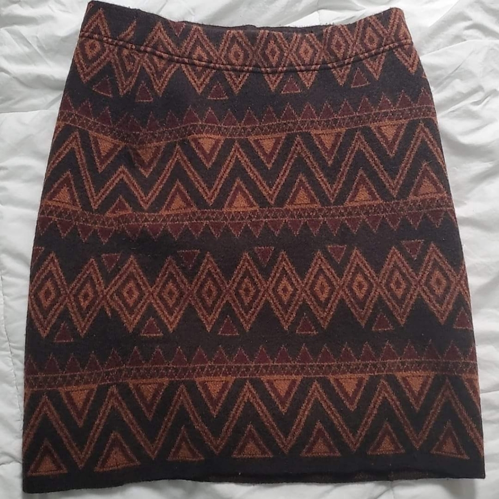 Toad&Co boiled wool skirt